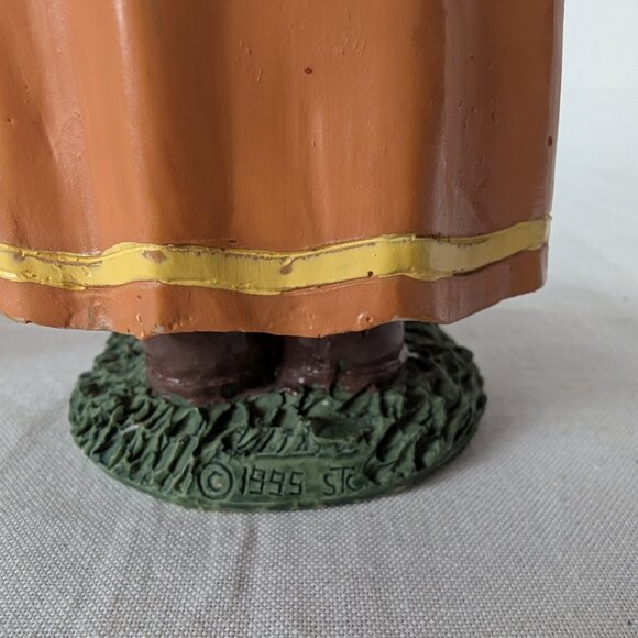 Thanksgiving Pilgrim Couple Rustic Figurines Table Centerpiece Vintage 1995 STC - Picture 5 of 7